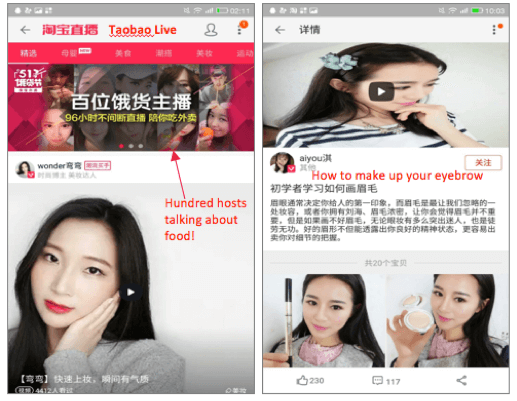 On Taobao Live, ecommerce sellers are expanding their marketing efforts through livestreaming. 
