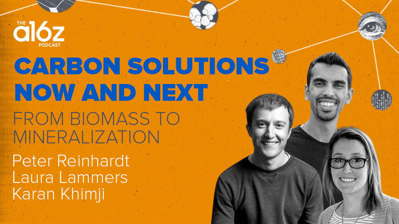 Carbon Solutions Now and Next From Biomass to Mineralization Andreessen Horowitz
